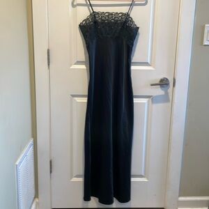 Elegant Black Lace Slip Dress - Size Small